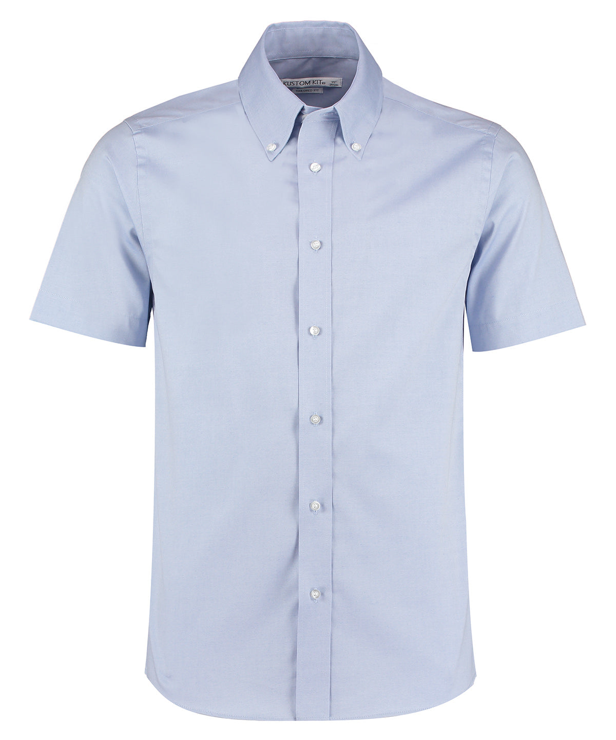 Personalised Shirts - Black Kustom Kit Premium Oxford shirt short-sleeved (tailored fit)