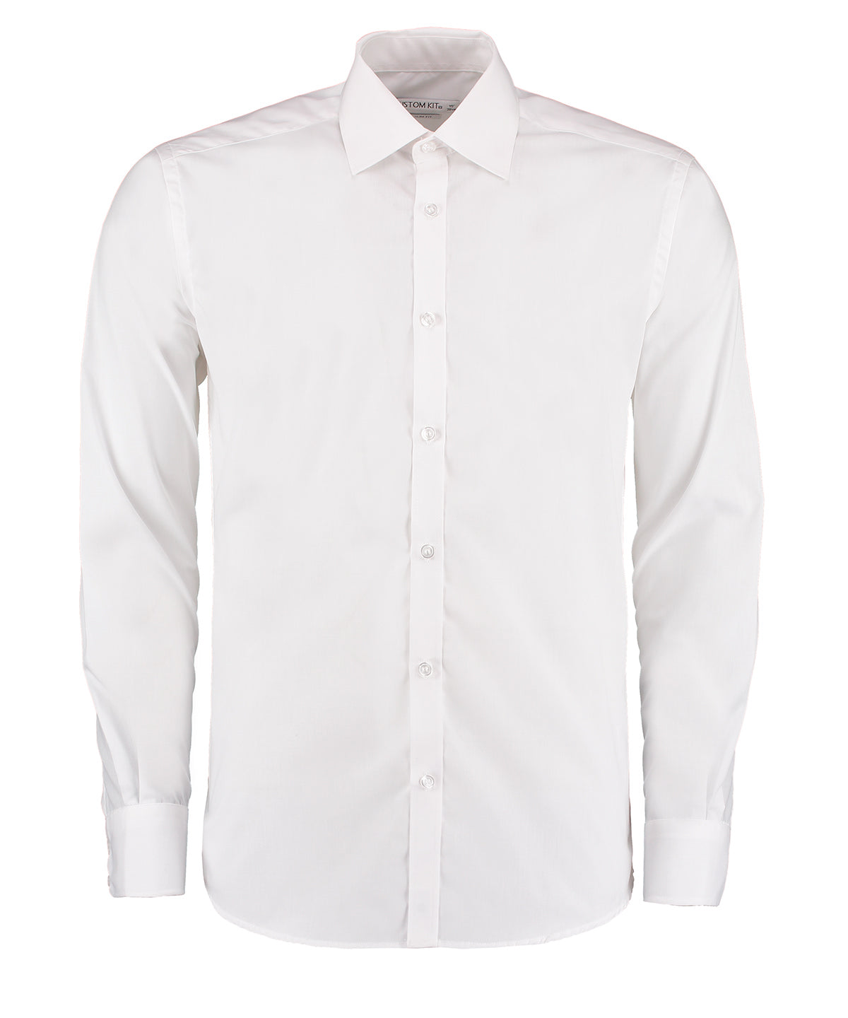 Personalised Shirts - Black Kustom Kit Business shirt long-sleeved (slim fit)