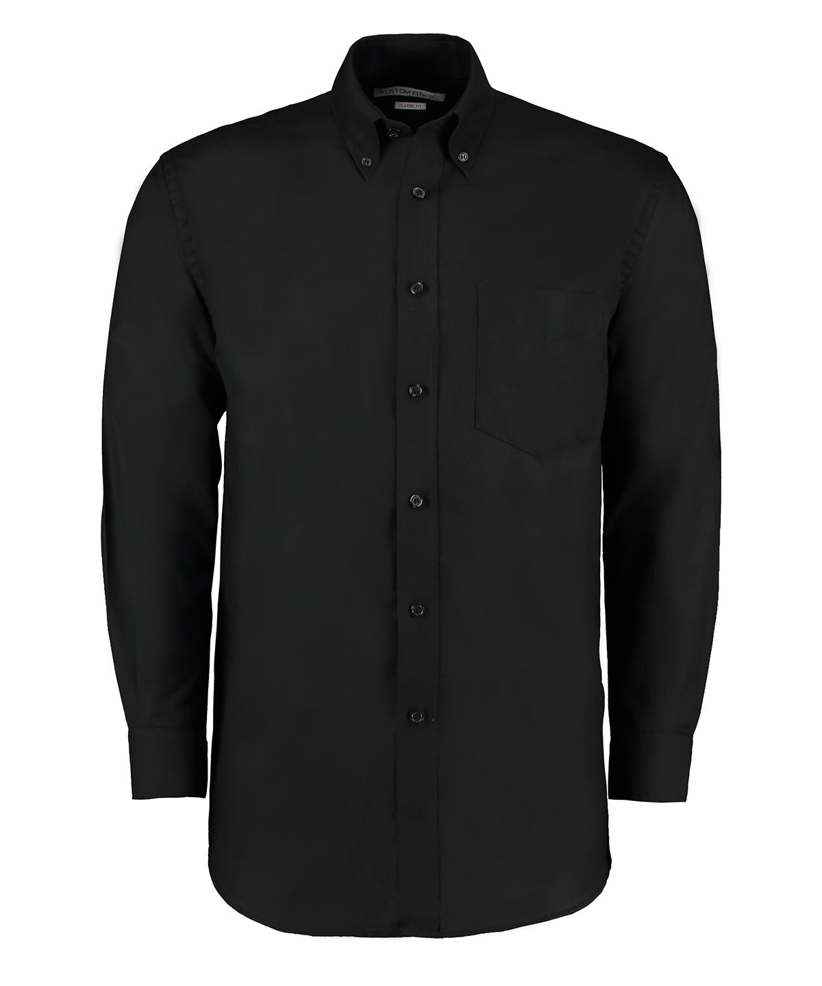 Personalised Shirts - Black Kustom Kit Workplace Oxford shirt long-sleeved (classic fit)