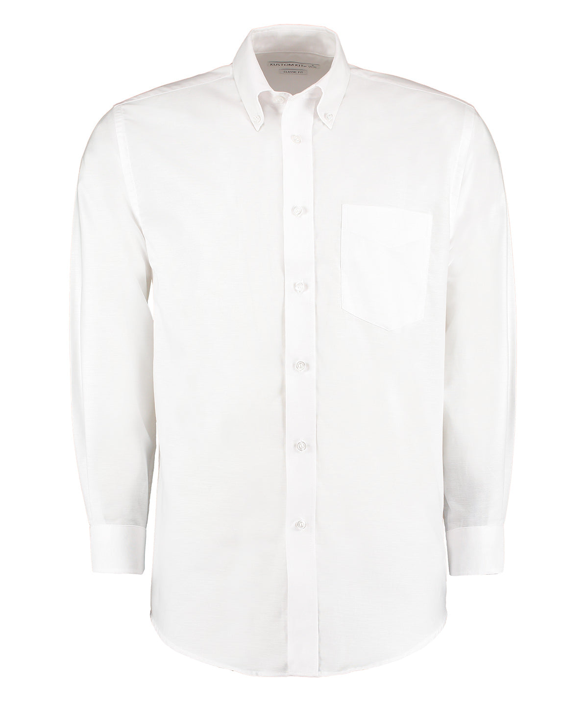 Personalised Shirts - Black Kustom Kit Workplace Oxford shirt long-sleeved (classic fit)