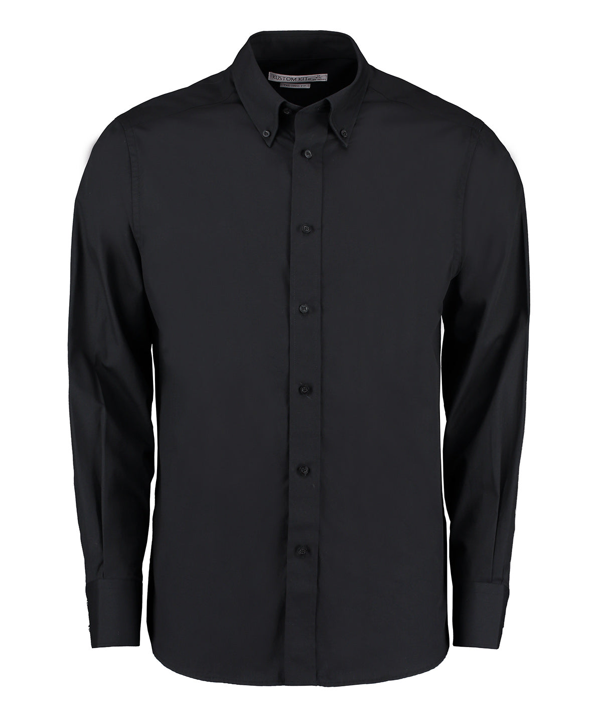 Personalised Shirts - Black Kustom Kit City business shirt long-sleeved (tailored fit)