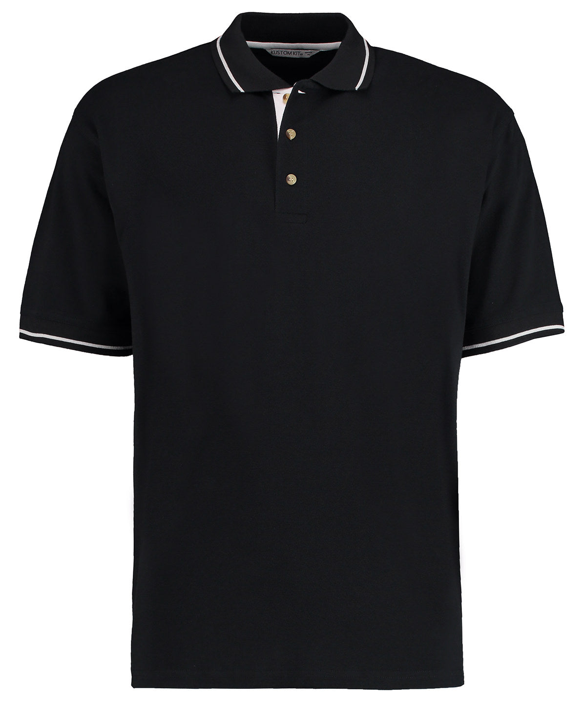 Personalised Polo Shirts - Black Kustom Kit St Mellion polo (classic fit)