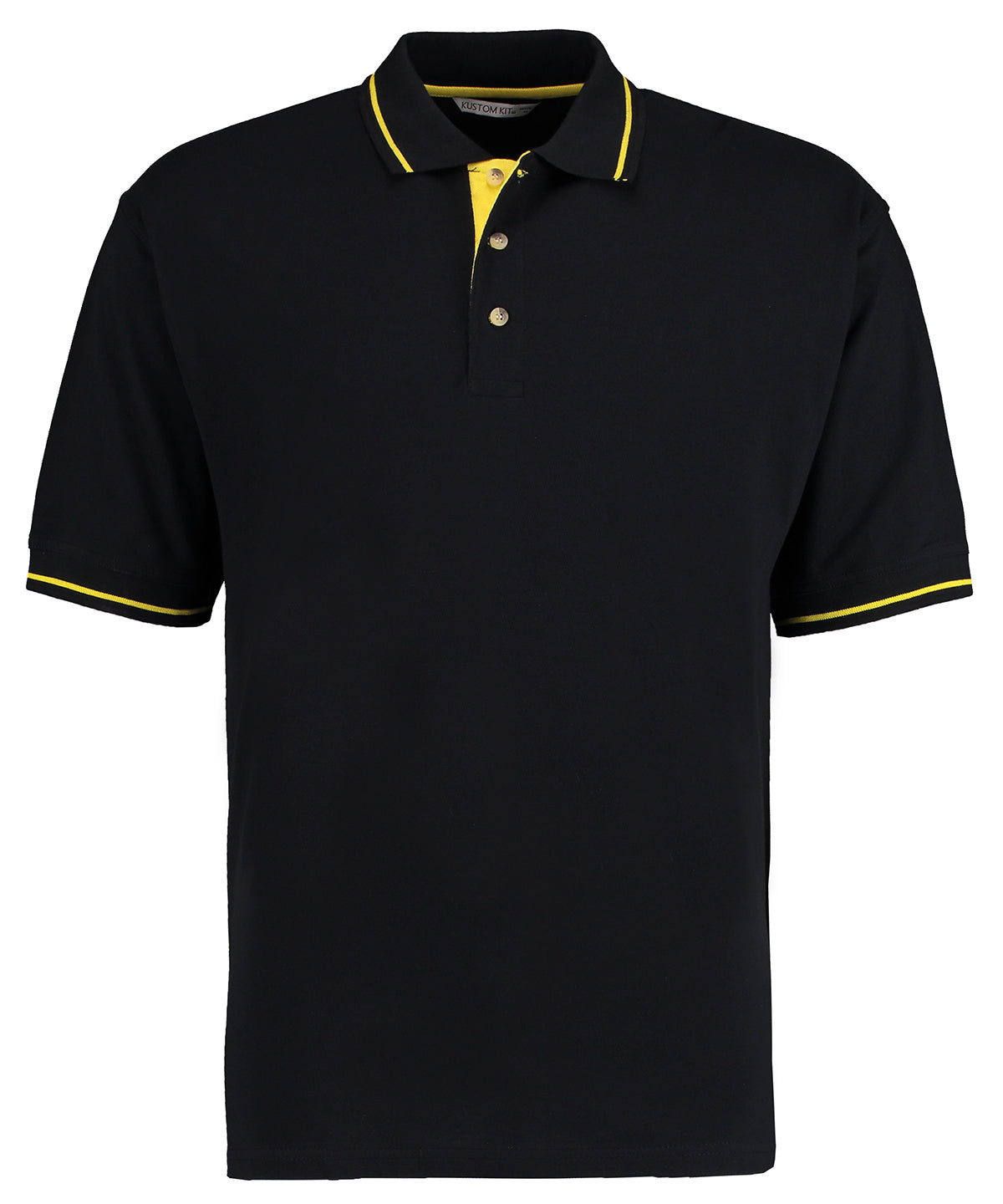 Personalised Polo Shirts - Black Kustom Kit St Mellion polo (classic fit)