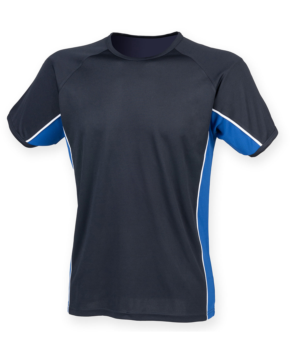 Personalised T-Shirts - Black Finden & Hales Performance panel t-shirt