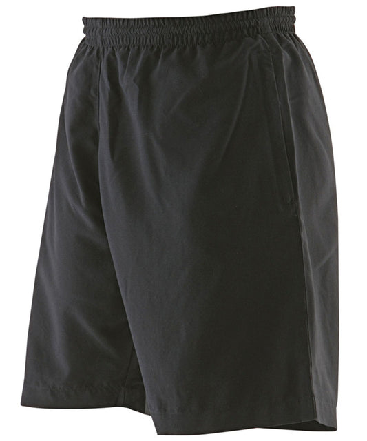 Personalised Shorts - Black Finden & Hales Women's microfibre shorts