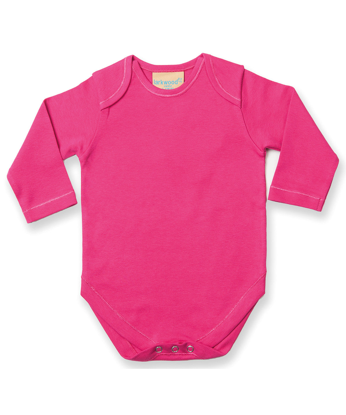 Personalised Bodysuits - White Larkwood Long sleeve baby bodysuit
