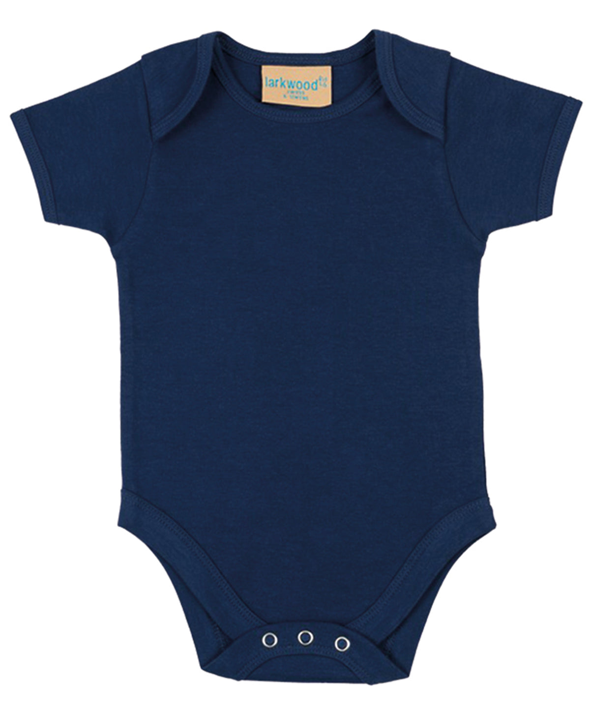 Personalised Bodysuits - Black Larkwood Short-sleeved bodysuit with envelope neck opening