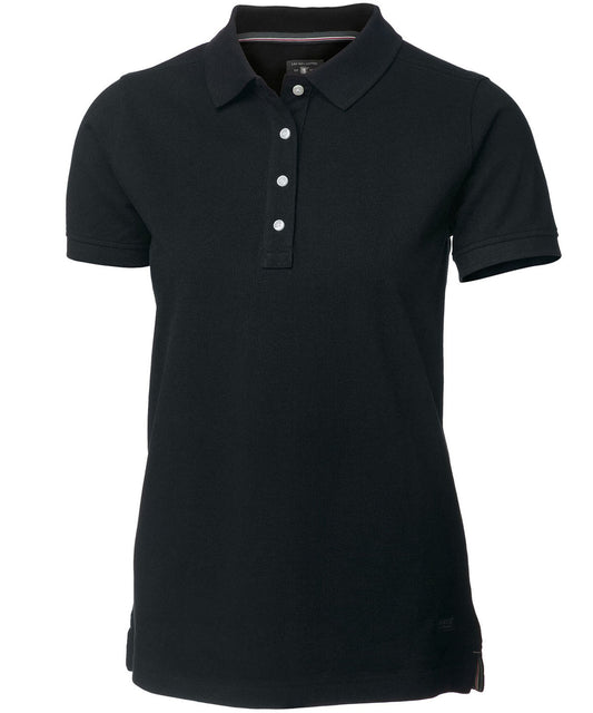 Personalised Polo Shirts - Black Nimbus Women’s Yale – the luxurious classic polo
