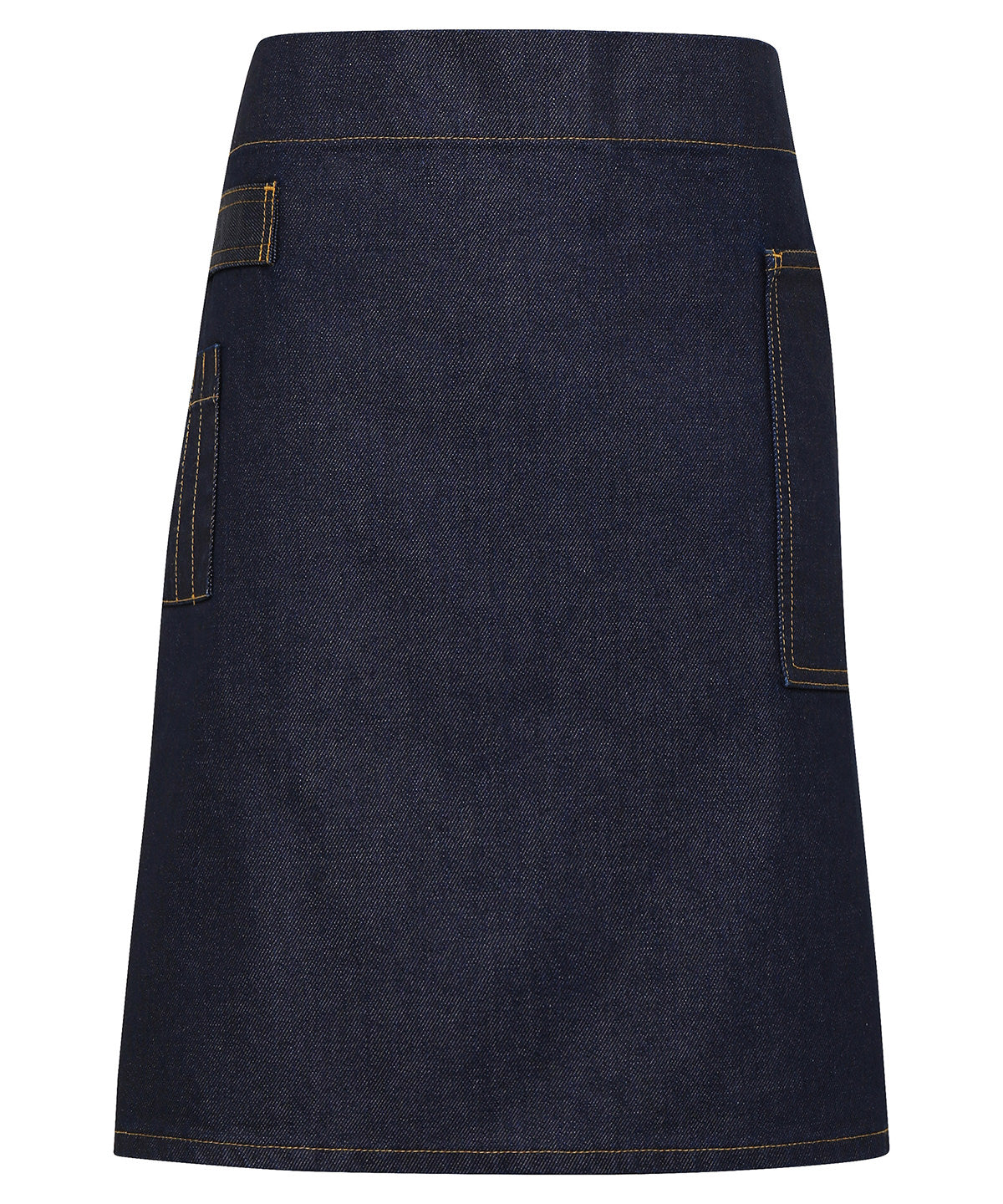 Personalised Aprons - Navy Premier Division waxed-look denim waist apron