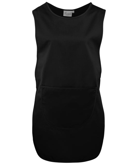 Personalised Tabards - Black Premier Long length pocket tabard