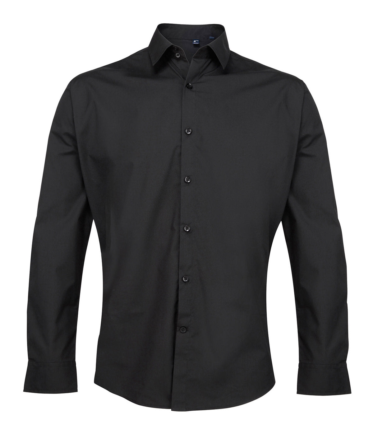 Personalised Shirts - Black Premier Supreme poplin long sleeve shirt