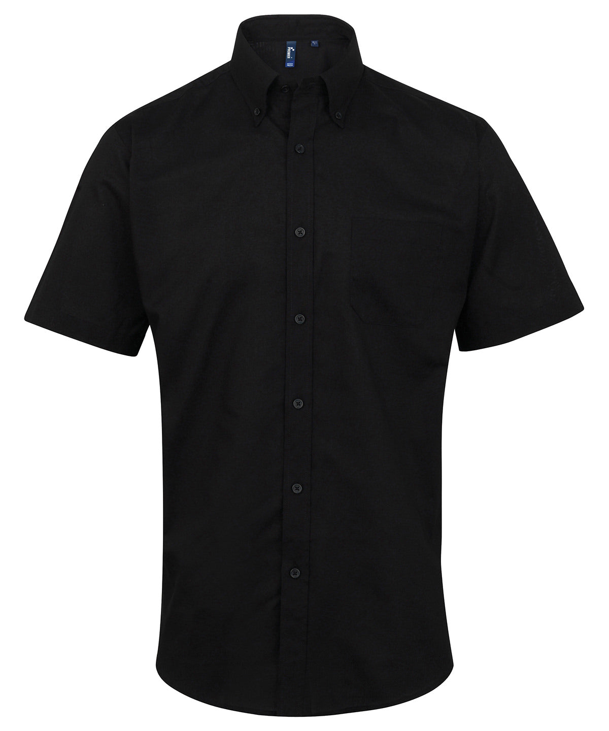 Personalised Shirts - Black Premier Signature Oxford short sleeve shirt