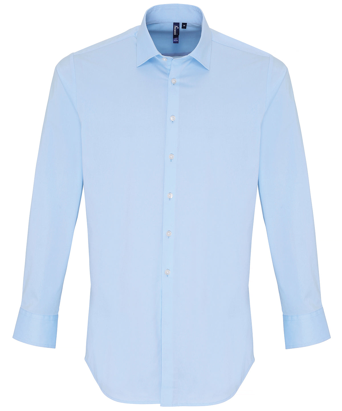 Personalised Shirts - Black Premier Stretch fit cotton poplin long sleeve shirt