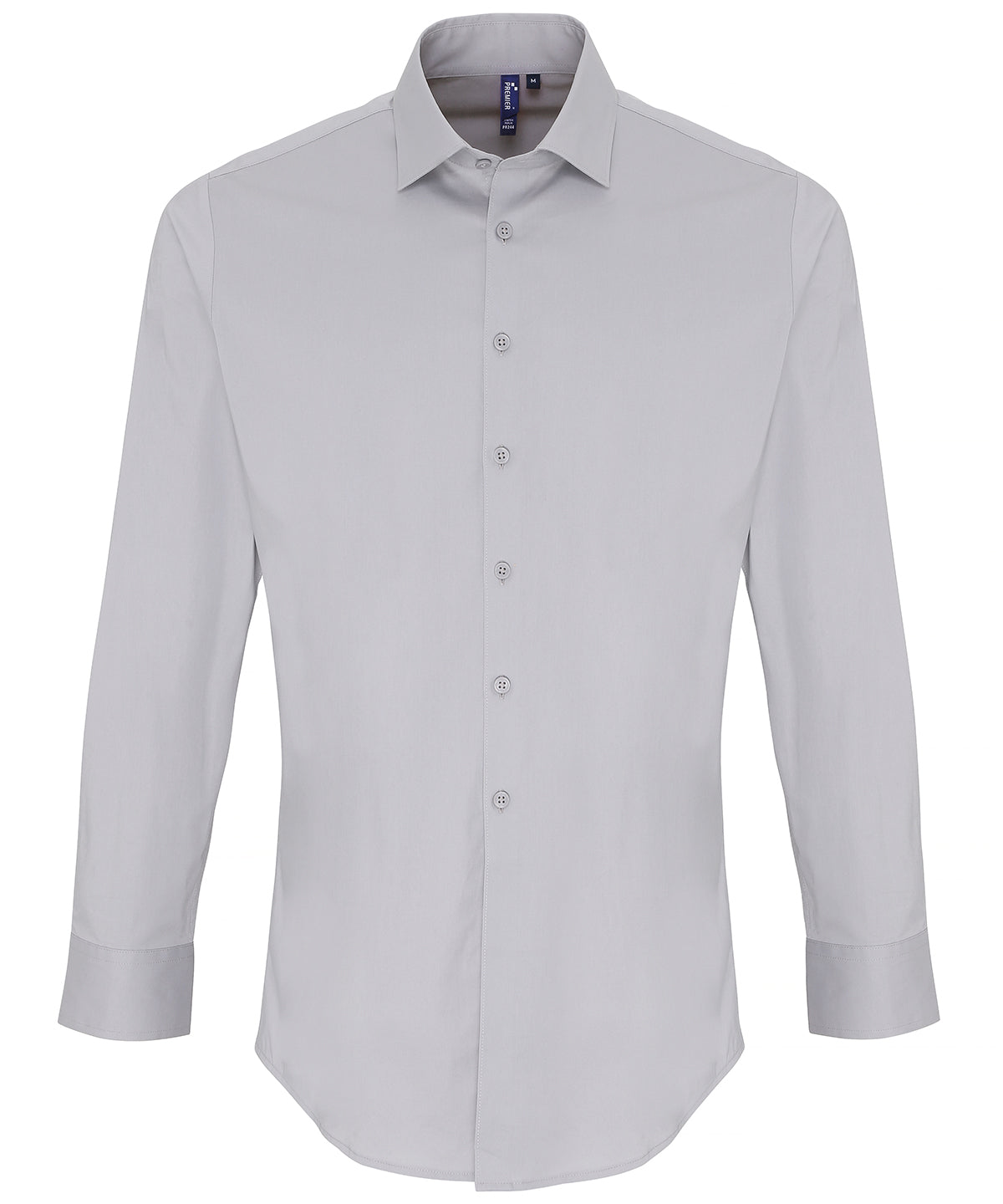 Personalised Shirts - Black Premier Stretch fit cotton poplin long sleeve shirt
