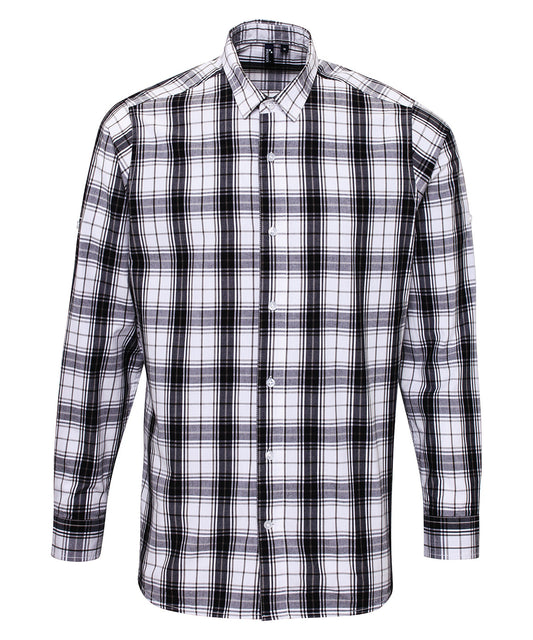 Personalised Shirts - Check Premier Ginmill check cotton long sleeve shirt
