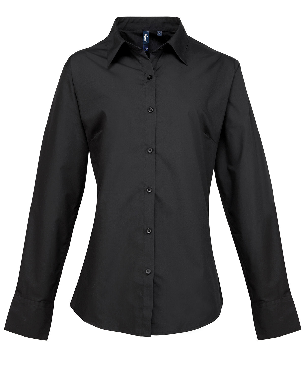 Personalised Shirts - Black Premier Women's supreme poplin long sleeve shirt