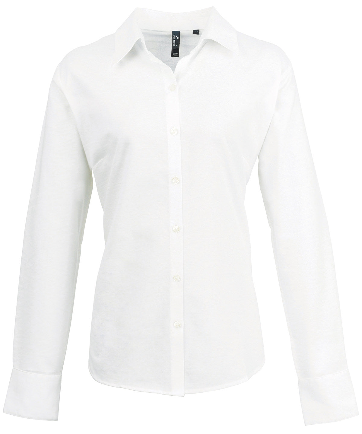 Personalised Shirts - Black Premier Women's signature Oxford long sleeve shirt