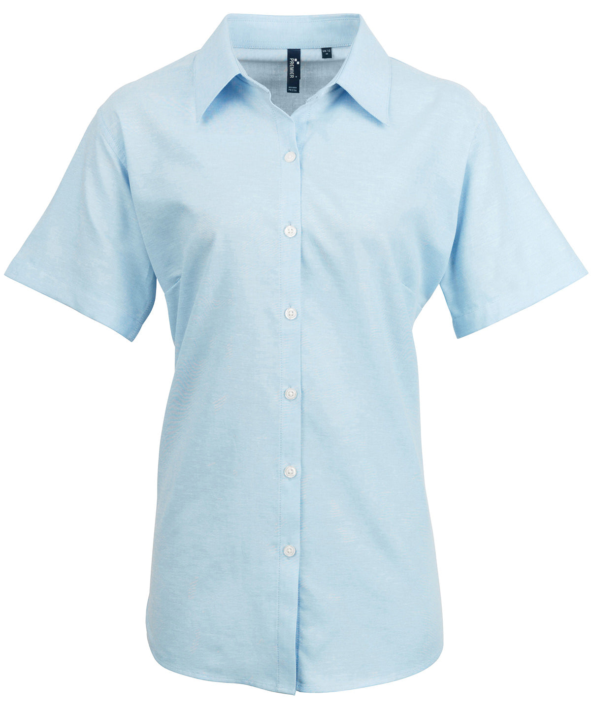 Personalised Shirts - Black Premier Women's signature Oxford short sleeve shirt