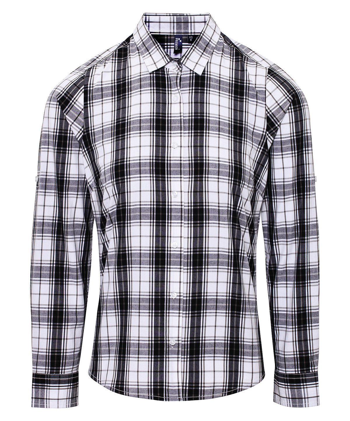 Personalised Shirts - Check Premier Women's Ginmill check cotton long sleeve shirt
