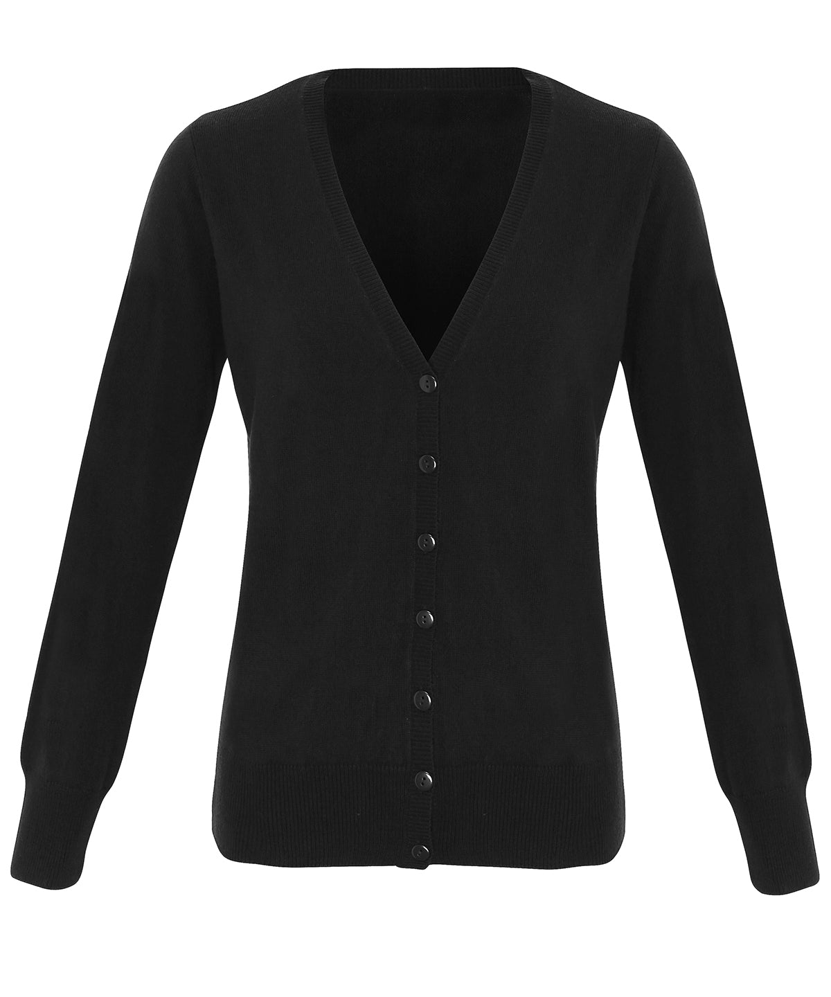 Personalised Cardigans - Black Premier Women's 'essential' acrylic cardigan