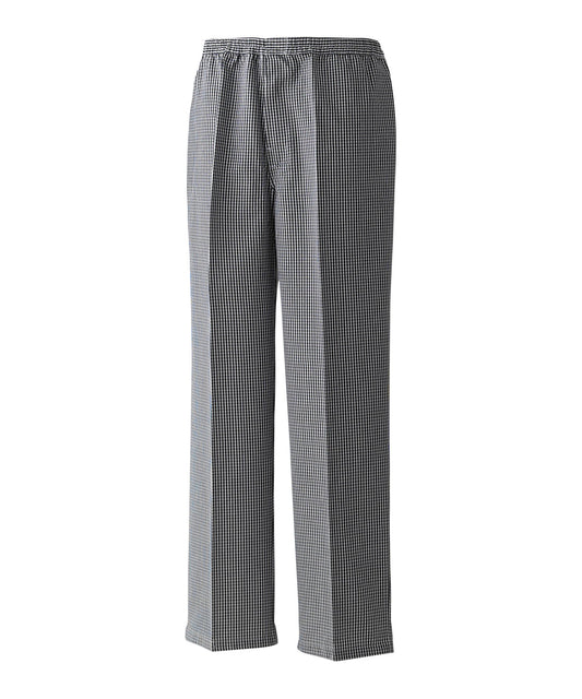 Personalised Trousers - Check Premier Pull-on chef’s trousers