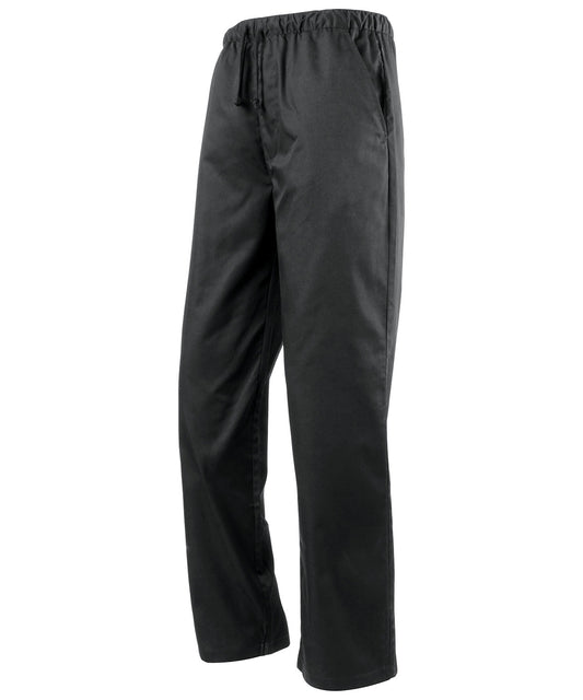 Personalised Trousers - Black Premier Essential chef's trousers