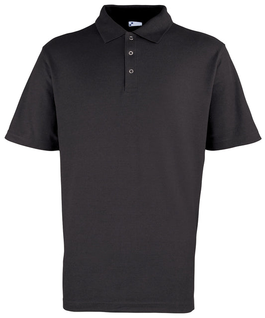 Personalised Polo Shirts - Black Premier Stud polo