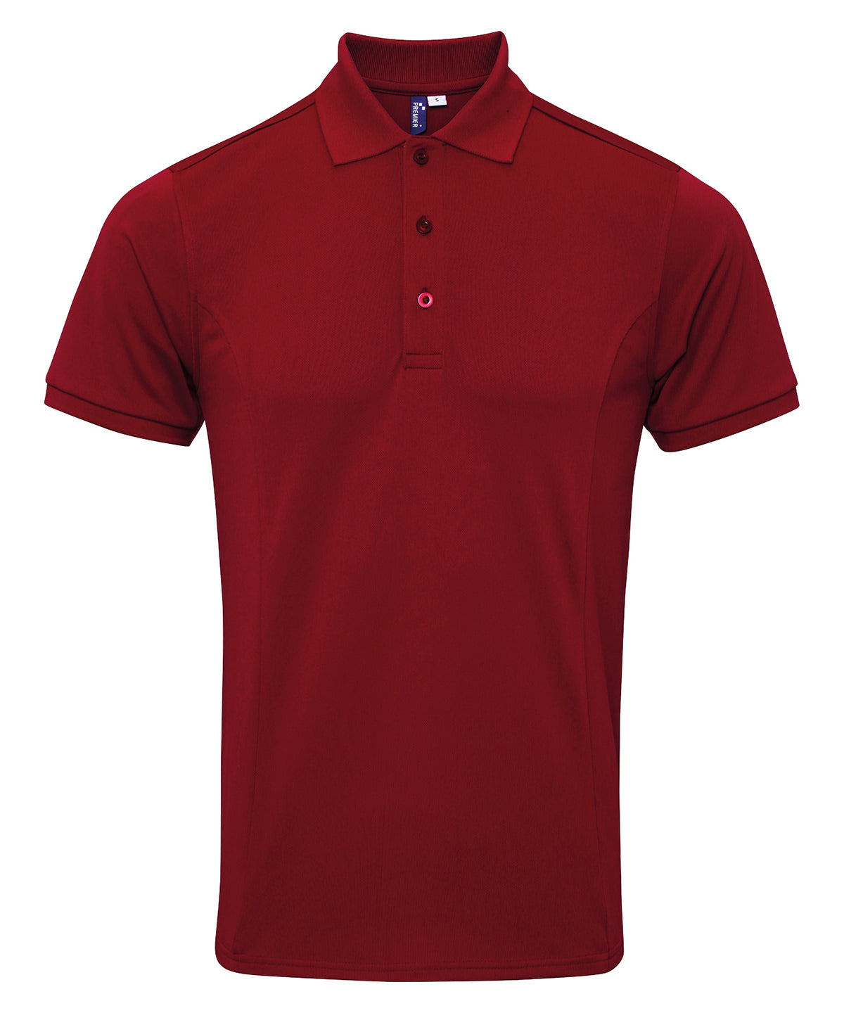 Personalised Polo Shirts - Turquoise Premier Coolchecker® plus piqué polo