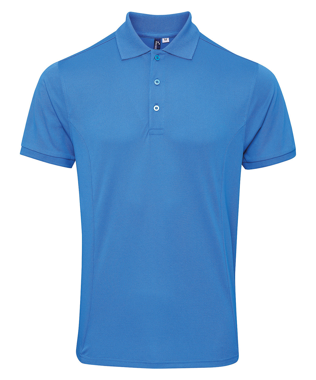 Personalised Polo Shirts - White Premier Coolchecker® plus piqué polo