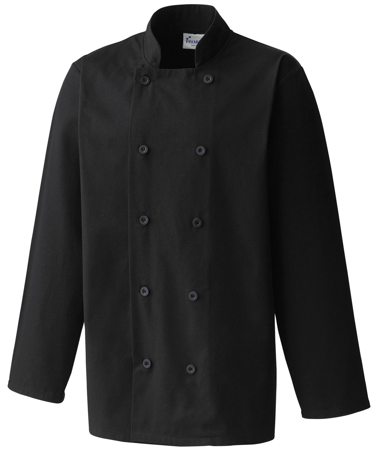 Personalised Chef Jackets - Black Premier Long sleeve chef’s jacket