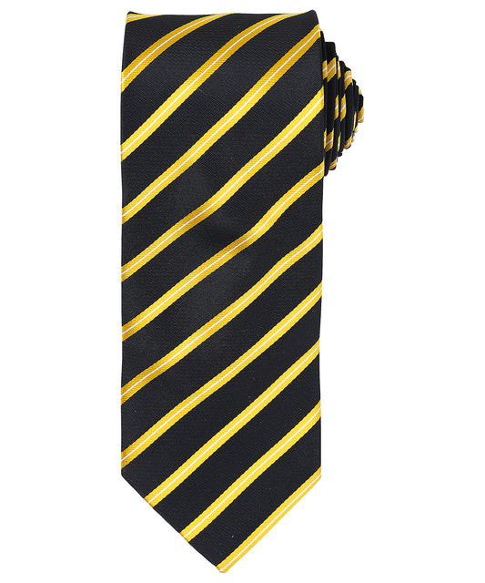 Personalised Ties - Stripes Premier Sports stripe tie