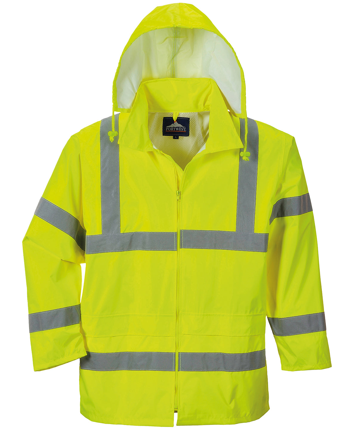 Personalised Jackets - Light Yellow Portwest Hi-vis rain jacket (H440)