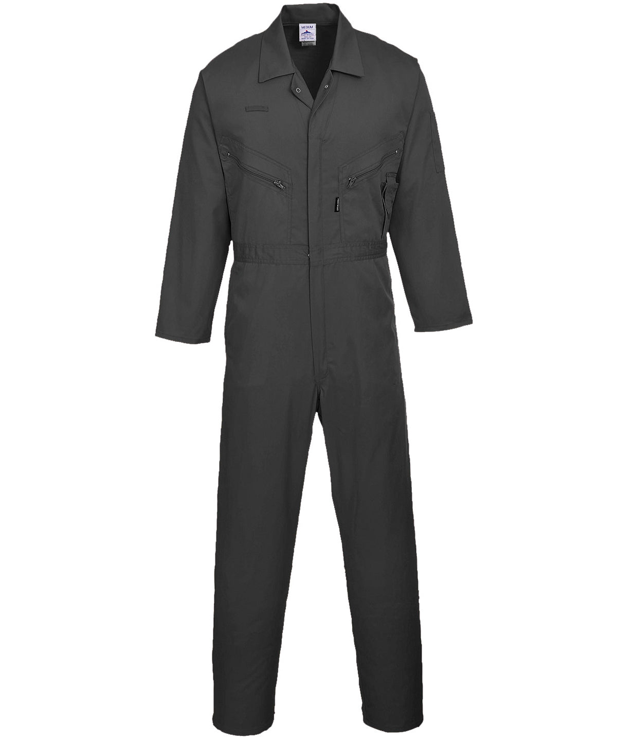 Personalised Coveralls - Black Portwest Liverpool zip coverall (C813)