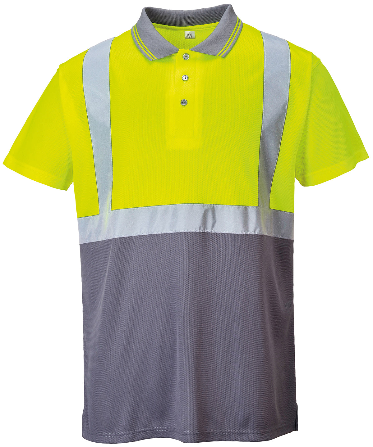 Personalised Polo Shirts - Light Yellow Portwest Two-tone polo (S479)