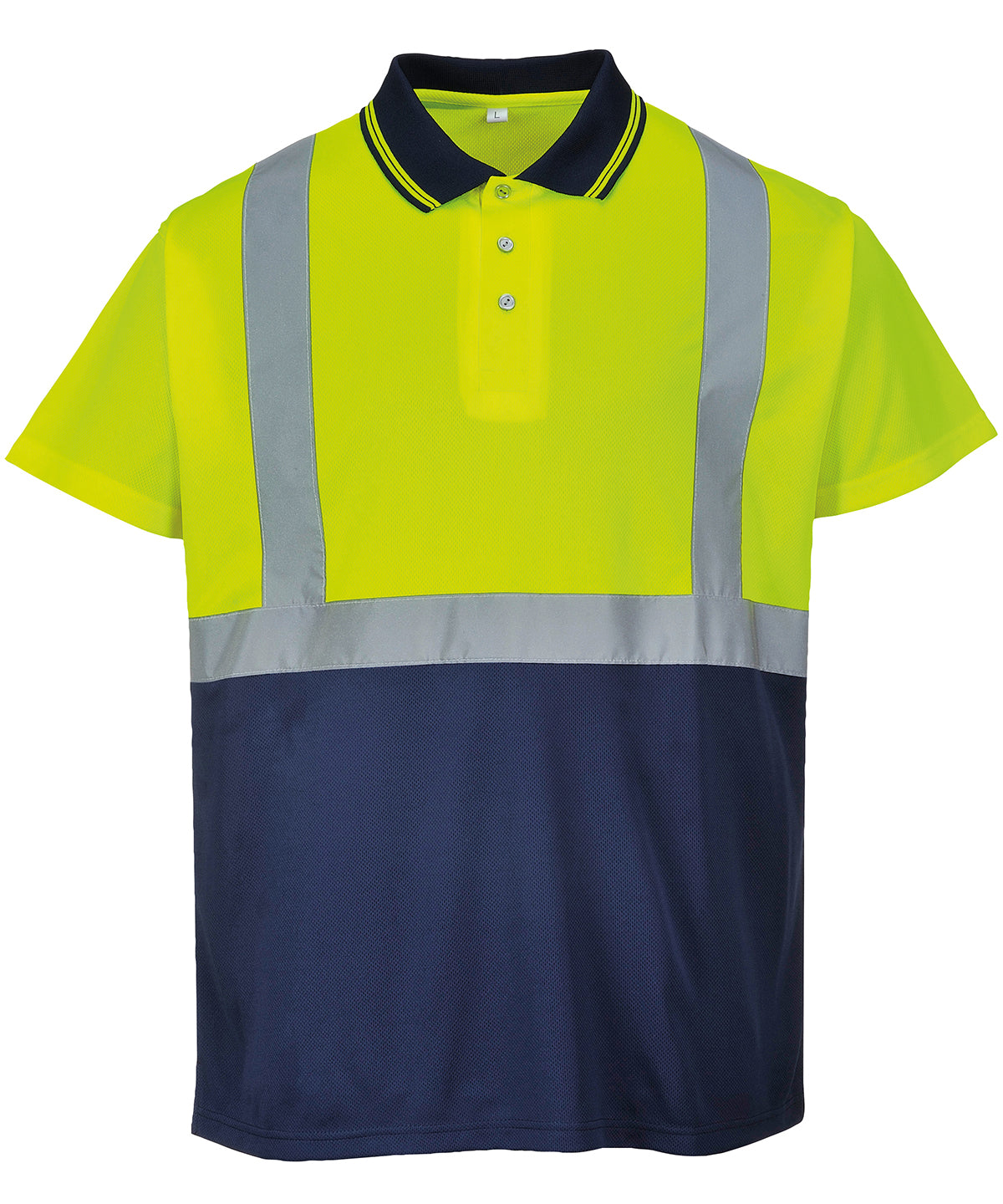 Personalised Polo Shirts - Light Yellow Portwest Two-tone polo (S479)