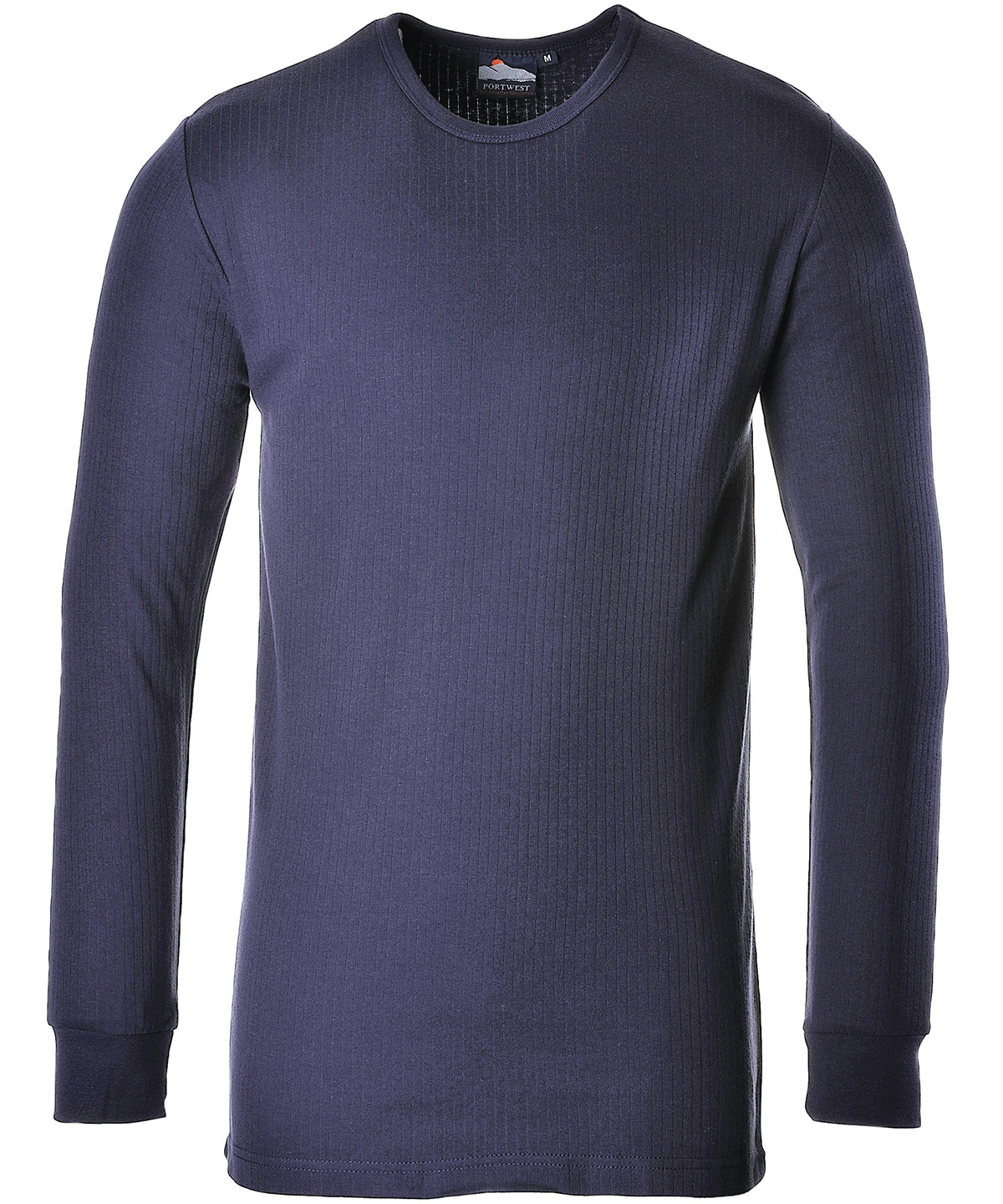 Personalised Thermal Tops - Navy Portwest Thermal t-shirt long sleeved (B123)