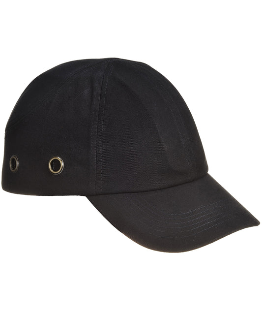 Personalised Caps - Black Portwest Portwest bump cap (PW59)