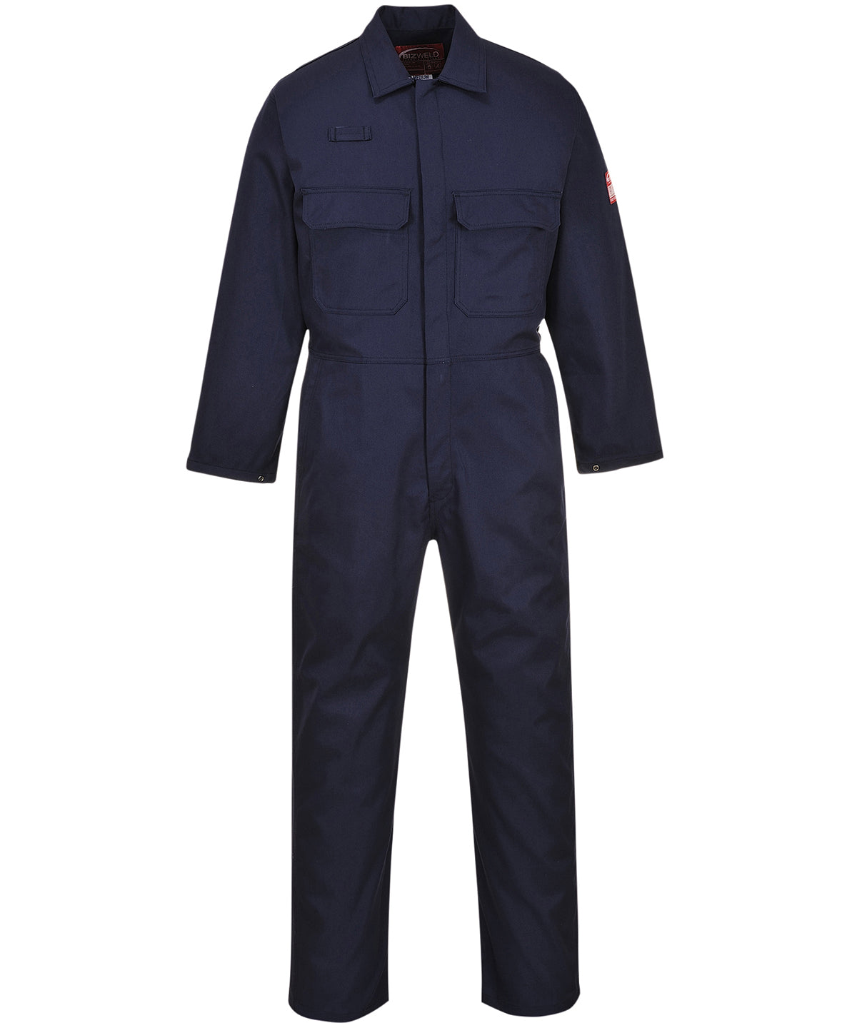 Personalised Coveralls - Navy Portwest Bizweld™ flame-resistant coverall (BIZ1)