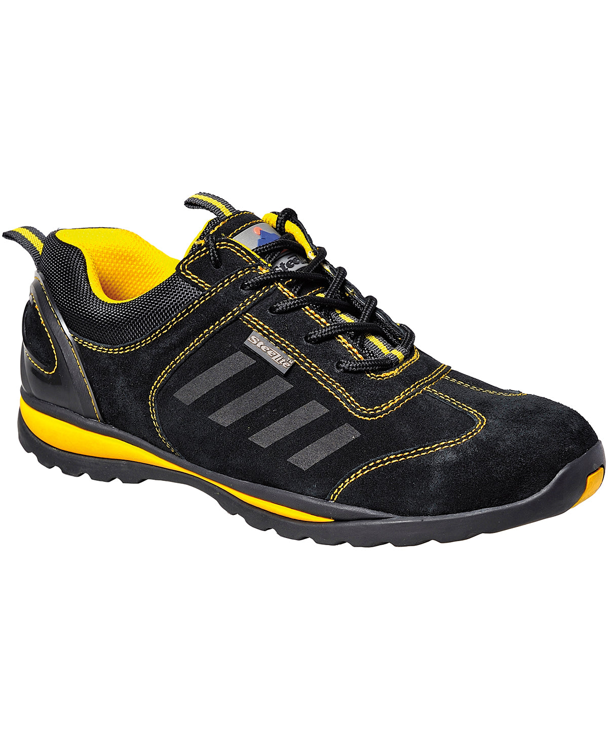 Personalised Trainers - Black Portwest Steelite Lusun safety trainer S1P (FW34)