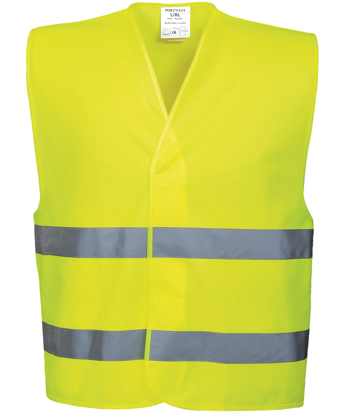 Personalised Safety Vests - Mid Orange Portwest Hi-vis two-band vest (C474)