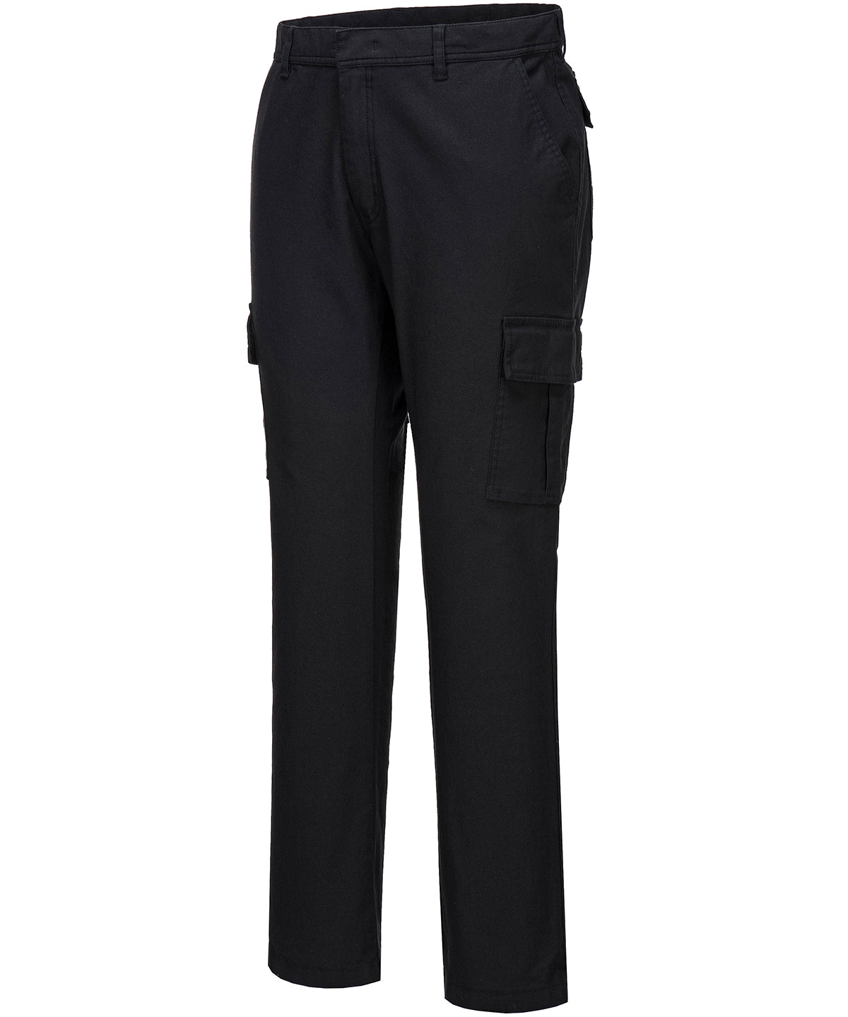 Personalised Trousers - Black Portwest Stretch slim combat trousers (S231) slim fit
