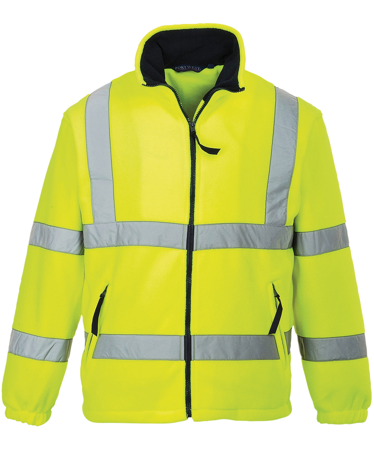 Personalised Jackets - Mid Orange Portwest Hi-vis mesh-lined fleece (F300)