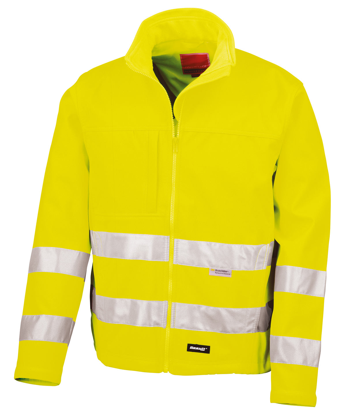 Personalised Jackets - Neon Orange Result Safeguard High-viz softshell jacket