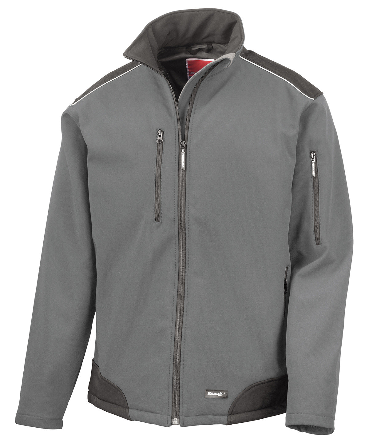 Personalised Jackets - Black Result Workguard Ripstop softshell workwear jacket