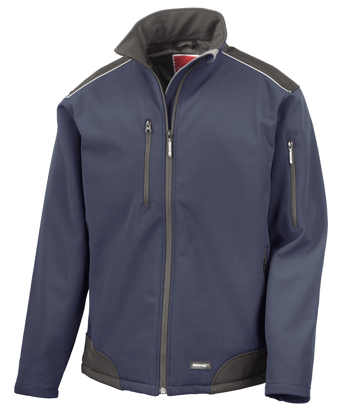 Personalised Jackets - Black Result Workguard Ripstop softshell workwear jacket