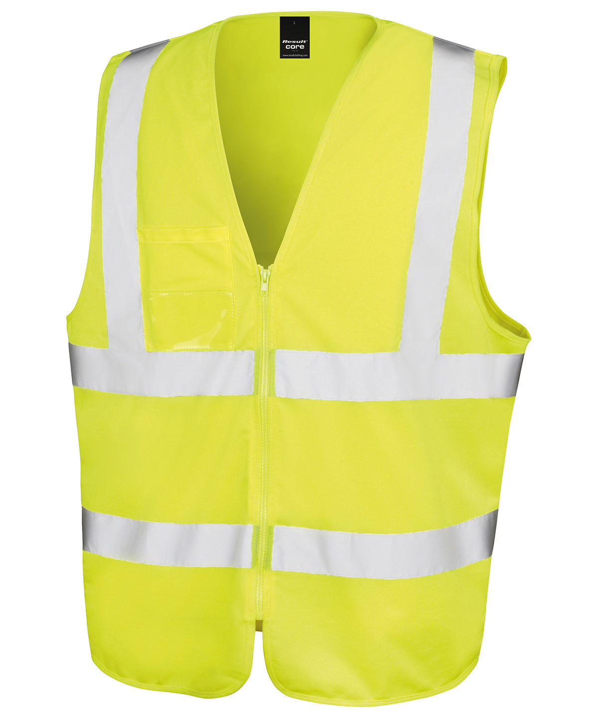 Personalised Safety Vests - Mid Orange Result Core Core zip ID safety tabard