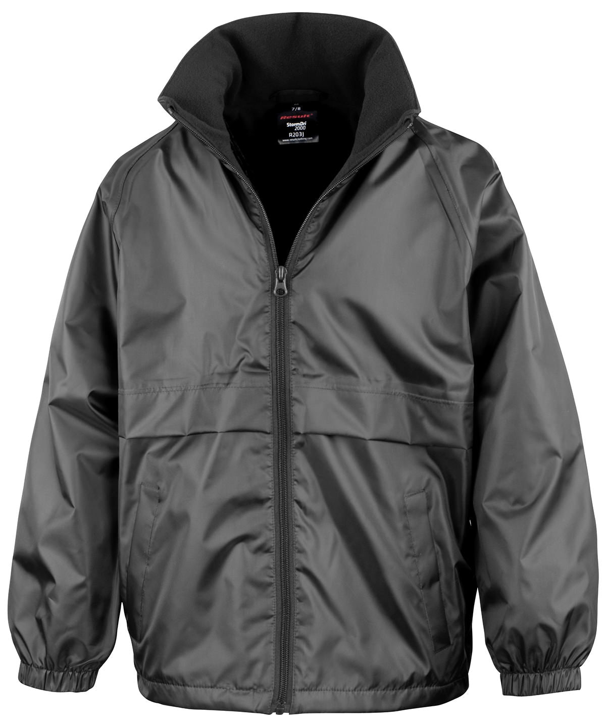 Personalised Jackets - Black Result Core Core junior microfleece lined jacket