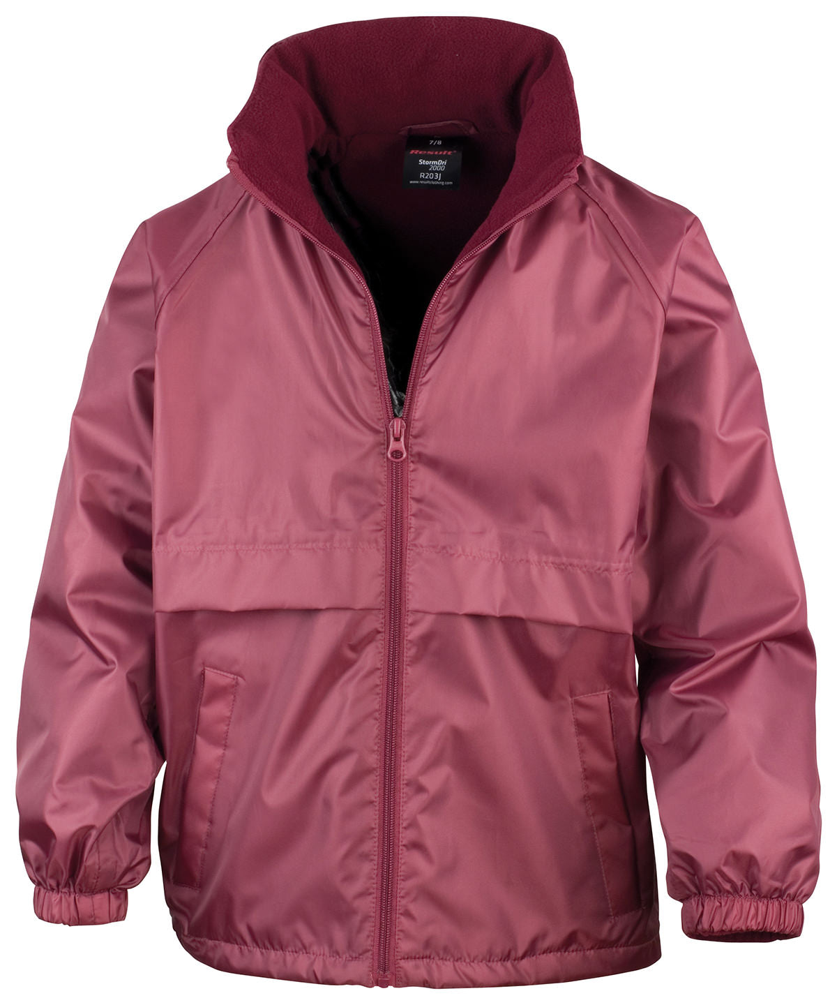 Personalised Jackets - Burgundy Result Core Core junior microfleece lined jacket