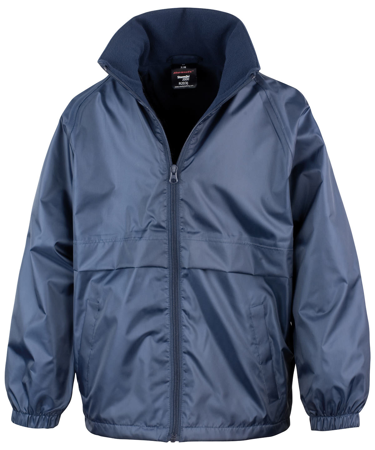 Personalised Jackets - Navy Result Core Core junior microfleece lined jacket