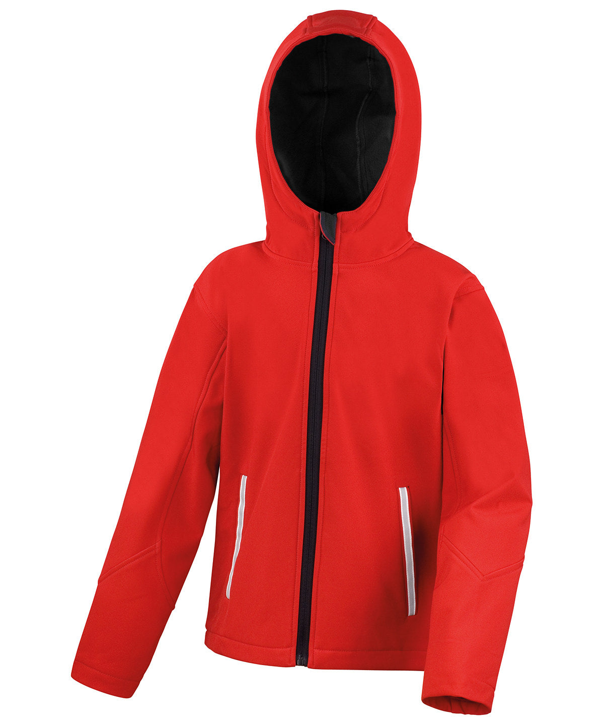Personalised Jackets - Mid Red Result Core Core junior TX performance hooded softshell jacket